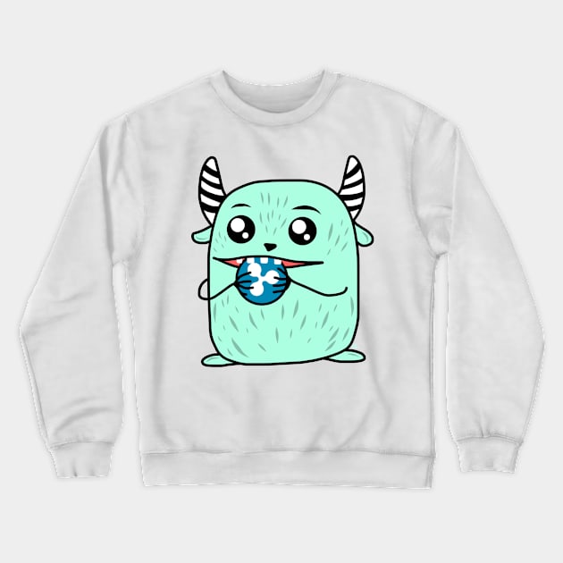 Ripple Monster Crewneck Sweatshirt by faiiryliite